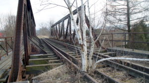 Odbudowa linii kolejowej do Karpacza - Łomnica, most na rzece Łomnica